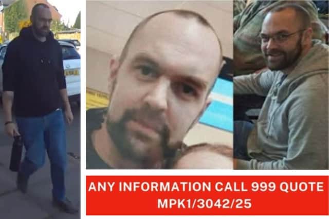 Marc, 41, has been missing from Desborough since September 22, and was last seen in Kettering near the crematorium/Northants Police