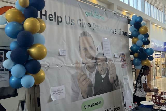 One of the recent fundraisers at the Swansgate Shopping Centre for Paul King