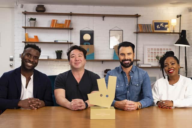 The judges - (Left to right) food critic Jimi Famurewa, Deliveroo founder & CEO Will Shu, Rylan Clark, and Deliveroo head of global diversity, equity & inclusion Busi Sizani.Credit: David Parry
