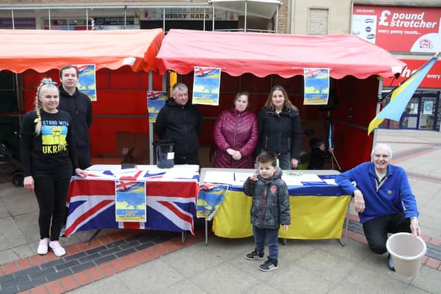 Oakley Vale Community Association has organised the stall in Corby town centre to collect medical equipment and baby food