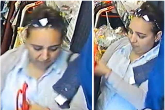 CCTV image released by Northants Police following the theft of a purse in Kettering/Northants Police