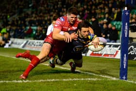 Ben Foden scored for Saints when they last met Scarlets back in 2017 (photo by Tony Marshall/Getty Images)