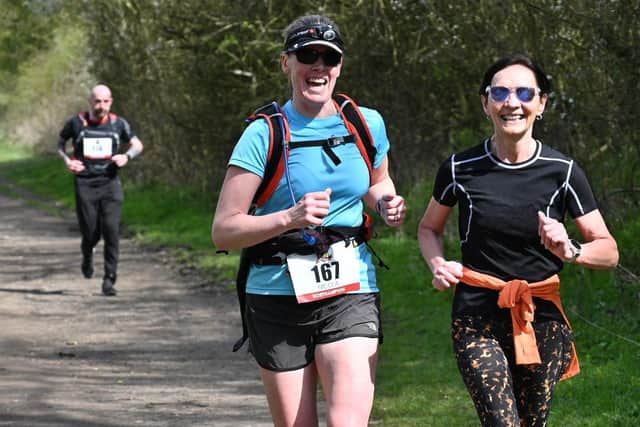 Team Northamptonshire runners enjoying the picturesque 28-mile route