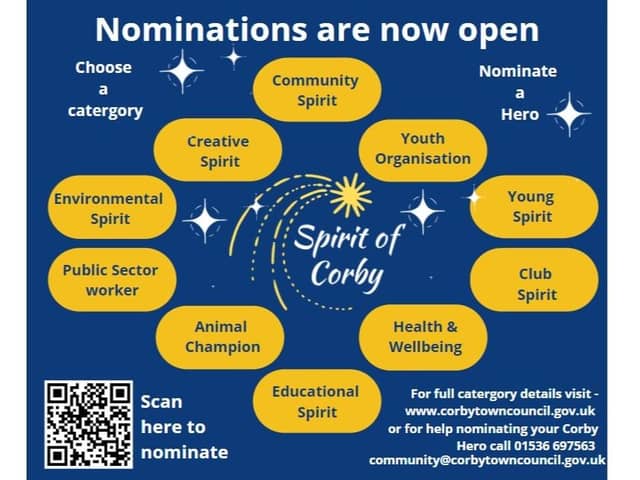 The nominations for the 2022 Spirit of Corby awards are open