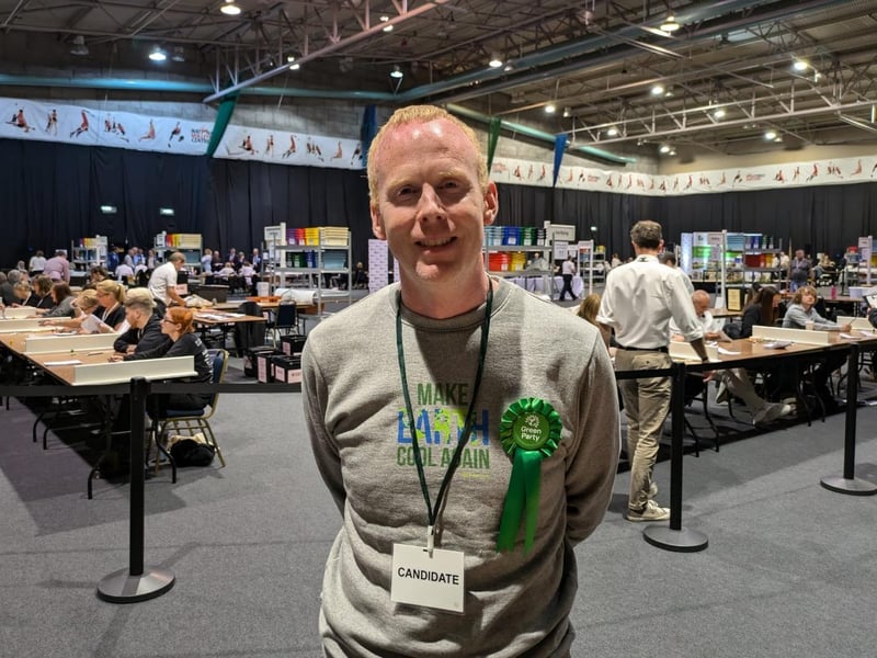 Paul Mannion, green party candidate for Wellingborough and Rushden