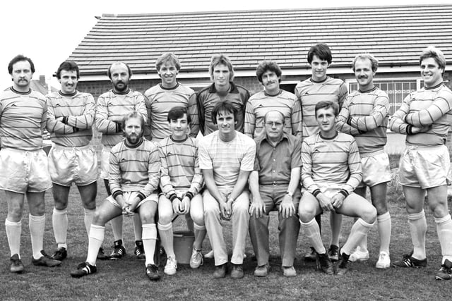 1984 - a team poses proudly for a squad photo - but who are they?