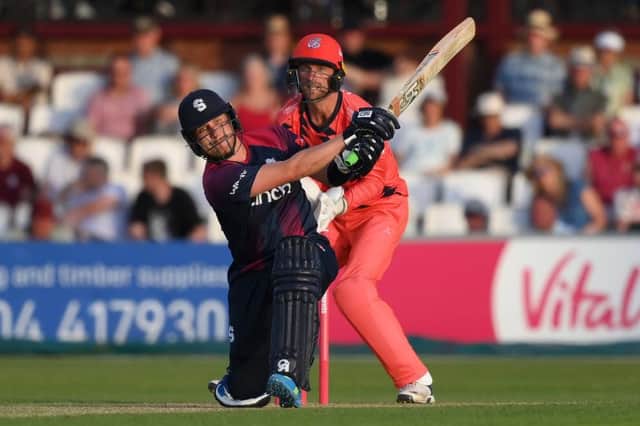 Josh Cobb in action for the Steelbacks this summer. The ECB High Performance Review wants to cut the Blast group season from 14 to 10 games