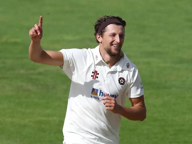 Jack White claimed two wickets at Edgbaston