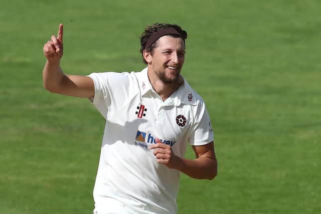 Jack White claimed two wickets at Edgbaston