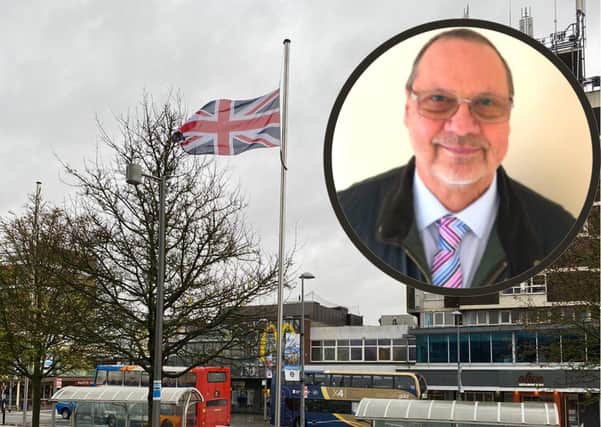 Flags at council buildings have been lowered to mark the death of Cllr Kevin Thurland