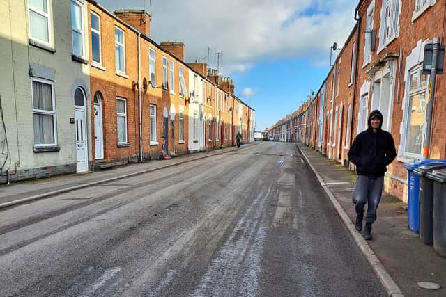 Wood Street was cleared of cars so the clean-up could take place.
