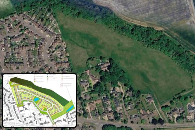 The development will sit north of St Crispin Road, with access from Doddington Road