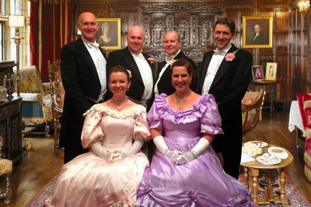 The Wandering Minstrels are back row left to right Tim Hurst Brown (artistic direction) Stephen Good