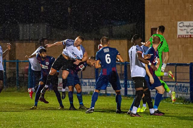 Match action from the Steelmen's midweek victory at Hinckley Leicester Road