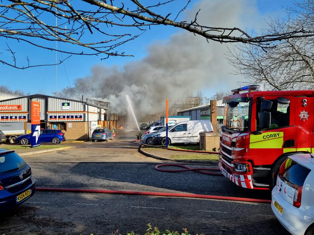 Kettering fire at Headlands MOT centre and garage