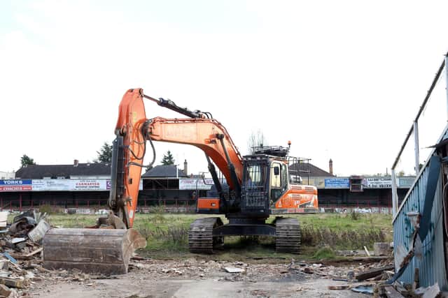 Demolition work started at the stadium in 2017