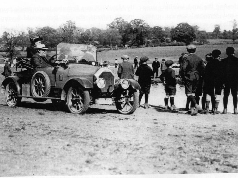Charles Wicksteed takes a tour of his beloved park in his car