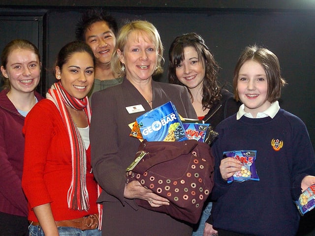 The school became Fair Trade in March 2008 - from left, Zoe Humphrey, Sabna Butt, Tommy Cheung, Alison Cave, Emma Andrews and Chloe Ingram
