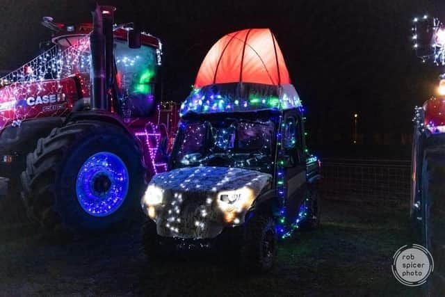 The 2024 Christmas Illuminated charity tractor run leaves Chester House at 4pm on Sunday