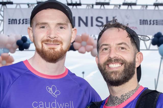 MSS charity runners Jordan Harrison and Ben Ekins