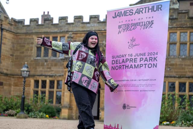 Mae Stephens at Delapré Park in Northampton where she will perform this summer with James Arthur. Photo by David Jackson.