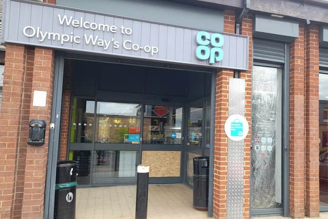 The front of the Co-op in Olympic Way