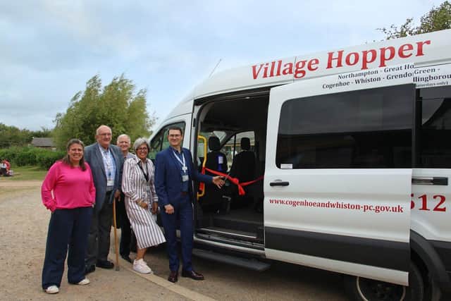 Billie Pisscher, Cllr Phil Larratt, Jon Bailey, Donna French and Cllr Matt Binley
