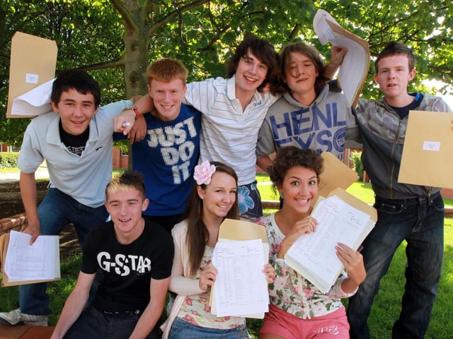 GCSE results day, 2010