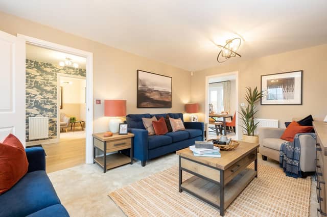 DWSM - The Living Room inside a typical Barratt Homes property at Overstone Gate
