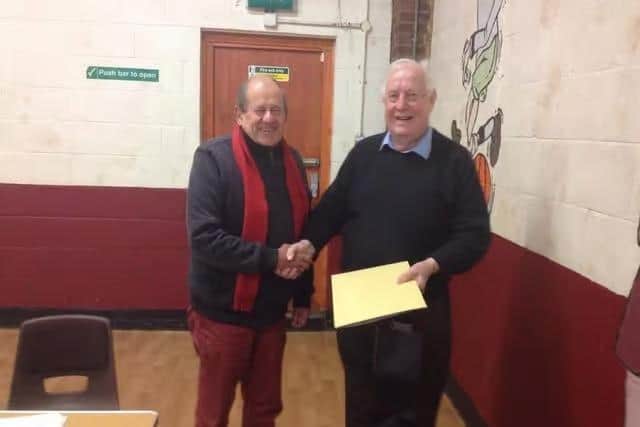 Martin Cahill, pictured with fellow parish councillor, George Blackwell