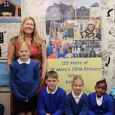 Helen Towell who has worked at St Mary's Primary School for 25 years is retiring /St Mary's School Kettering