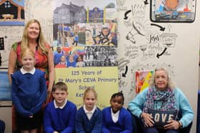 Helen Towell who has worked at St Mary's Primary School for 25 years is retiring /St Mary's School Kettering