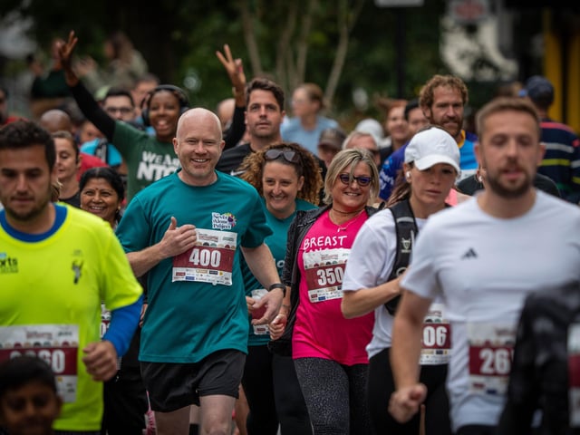 Some of the runners at The Amazing Northampton Run