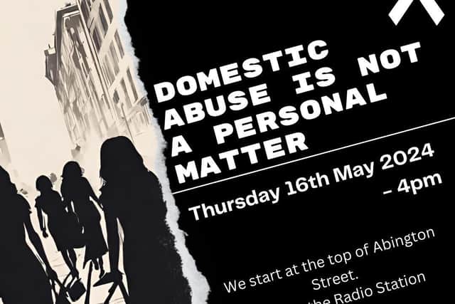 The march will end outside the Guildhall council chambers.
Credit: Domestic abuse is not a personal matter