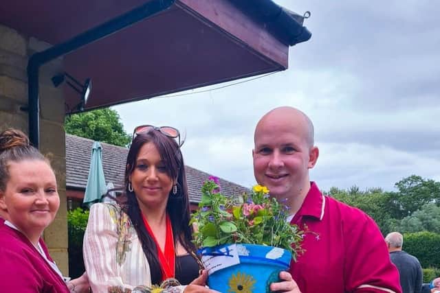 Gift from our residents to the Deputy Mayor Gemma. Tara & Paul, Activities Team.