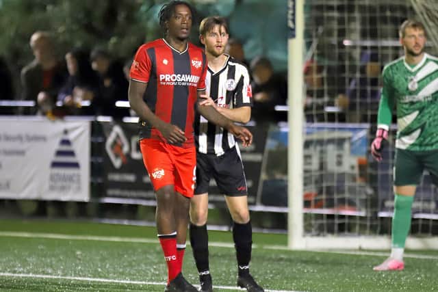 New Kettering Town signing Nile Ranger made his debut at St Ives (Picture: Peter Short)