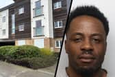 Rudy Kwatabyala was found in a flat in Chaucer Close, Corby, by police with cocaine and crack cocaine. Image: Northants Telegraph / Northants Police