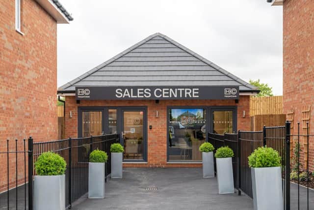 The sales centre at HarperCrewe's Higham Ferrers development