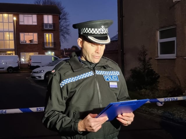 Supt Steve Freeman at the press conference