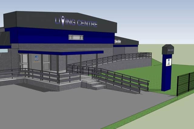 The Connaughty Centre in Corby is getting new signage, with a nod to Nellie Connaughty who dedicated her life to Corby's youth. Image: NNC planning