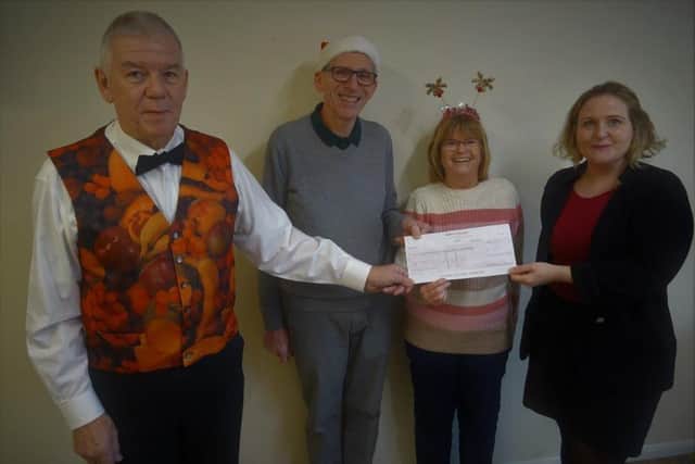 Dancers donate to Marlow House