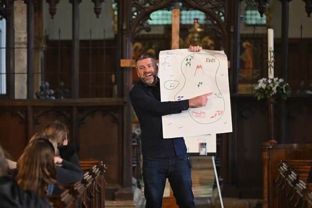 Author Chris Smith held the audience spellbound with his creative telling workshop
