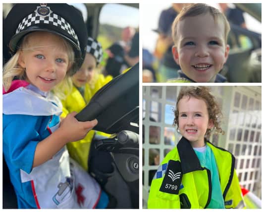 Some of the youngsters who took part in the 'Policeman Plod' event