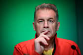 Chris Packham at the 2025 Green Party conference (Photo by Finnbarr Webster/Getty Images)
