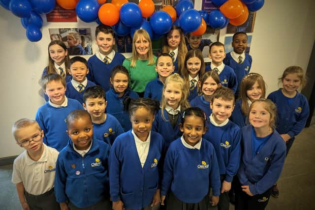 Pupils celebrate the 'good' Ofsted