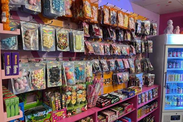 As well as American candy, there is pic 'n' mix selection and traditional sweets/Bean Hive