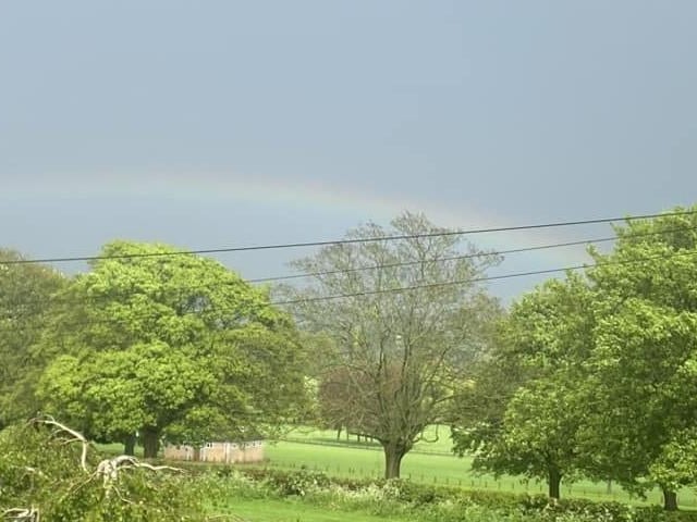 Charlotte McAndrew captured this rainbow over Wicksteed.