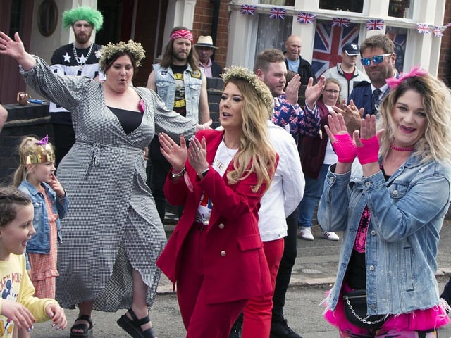 Residents of William Street in Kettering held a day-long party with dancing