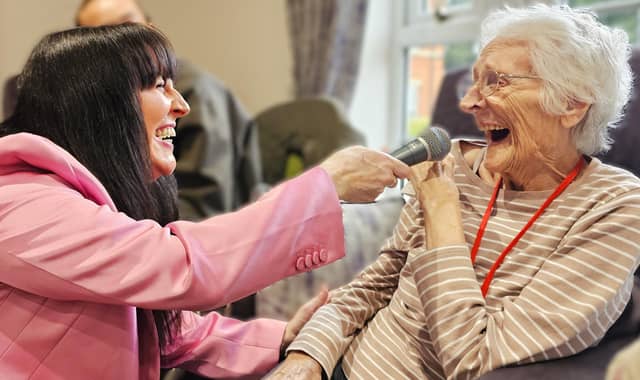 Mother's Day celebrations at Elm Bank Care Home in Kettering.