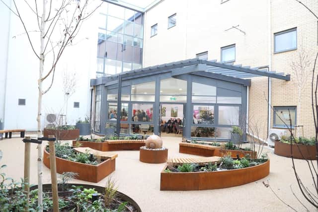 Kettering General Hospital, Crazy Hats Lounge and courtyard garden opened /National World